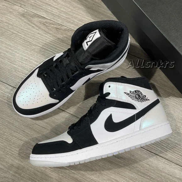 Air Jordan 1 Mid Diamond Pearl - Picture 7 of 10